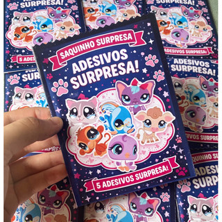 Saquinho com adesivos fofinhos do LPS!