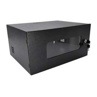 Mini Rack Padrão 19 5Ux350mm Visor Acrílico - MAX ELETRON  Para CFTV DVR Intelbras/Hikvision Rede Telecom TI Informática