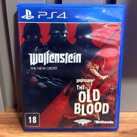 Jogo ​Wolfenstein: The Two Pack PS4 - The New Order + The Old Blood (Mídia Física Original)