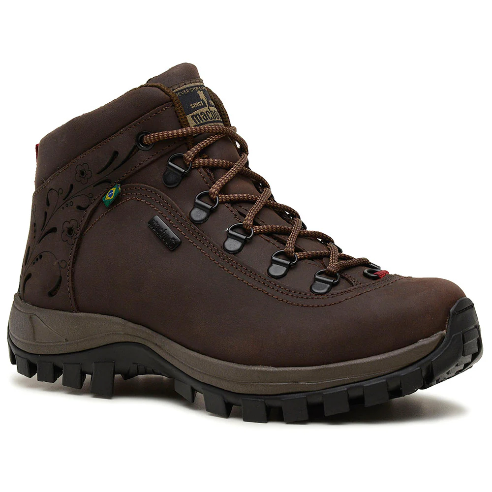 Bota Macboot Feminina Alecrim Café Trilha Couro Marrom