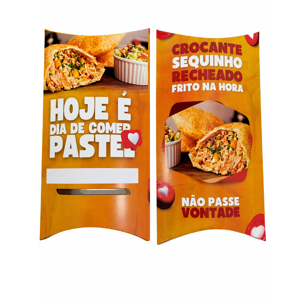 Embalagens de Pastel M Delivery Profissional Alta Qualidade