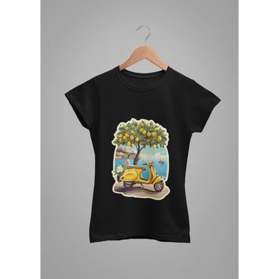 Baby Tee Y2K Feminina- Estampa Limoeiro, Conforto Elástico e Versátil para Primavera/Verão/Outono