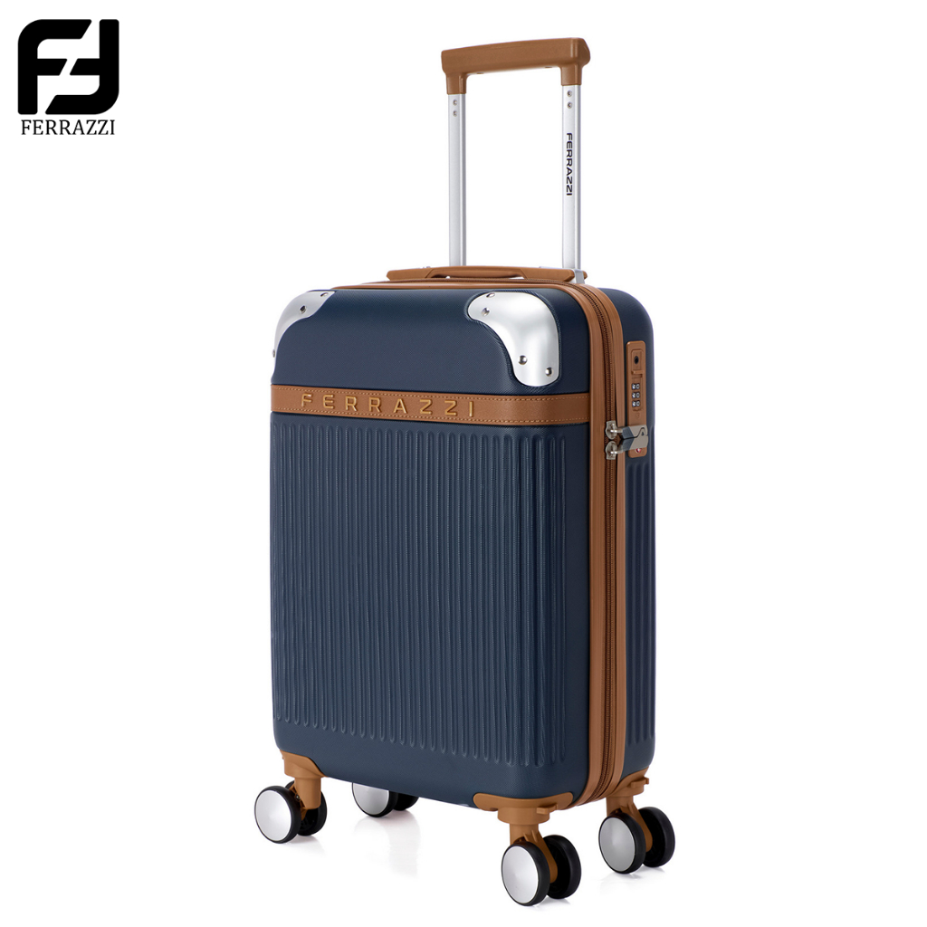 Ferrazzi Mala Viagem Rodinhas 360° 8kg Espaçosa 18 inch Mala De Bordo Abs Reforçada Com Cadeado Senha