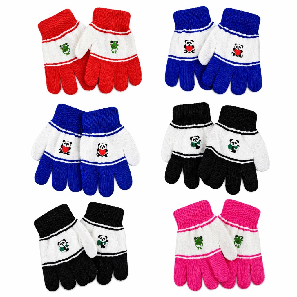 KIT Luvas de Criança com Bichinhos – Cores Sortidas - Conforto, Proteção e Diversão Garantida! em Oferta na Shopee