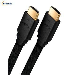 Cabo HDMI 4K Ultra HD Tipo Flat Blindado Reforçado Alta Velocidade Premium 1.5M 2M 3M