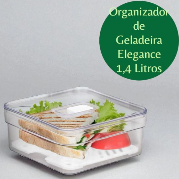 Organizador de Geladeira 1,4 Litros Alimentos Vegetais Legumes Frutas