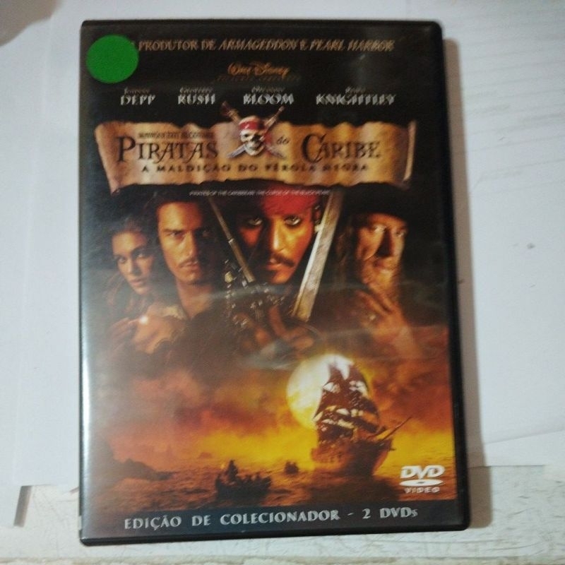Dvd do Filme Piratas do Caribe - A Maldição do Pérola Negra - Original -  Johnny Depp
