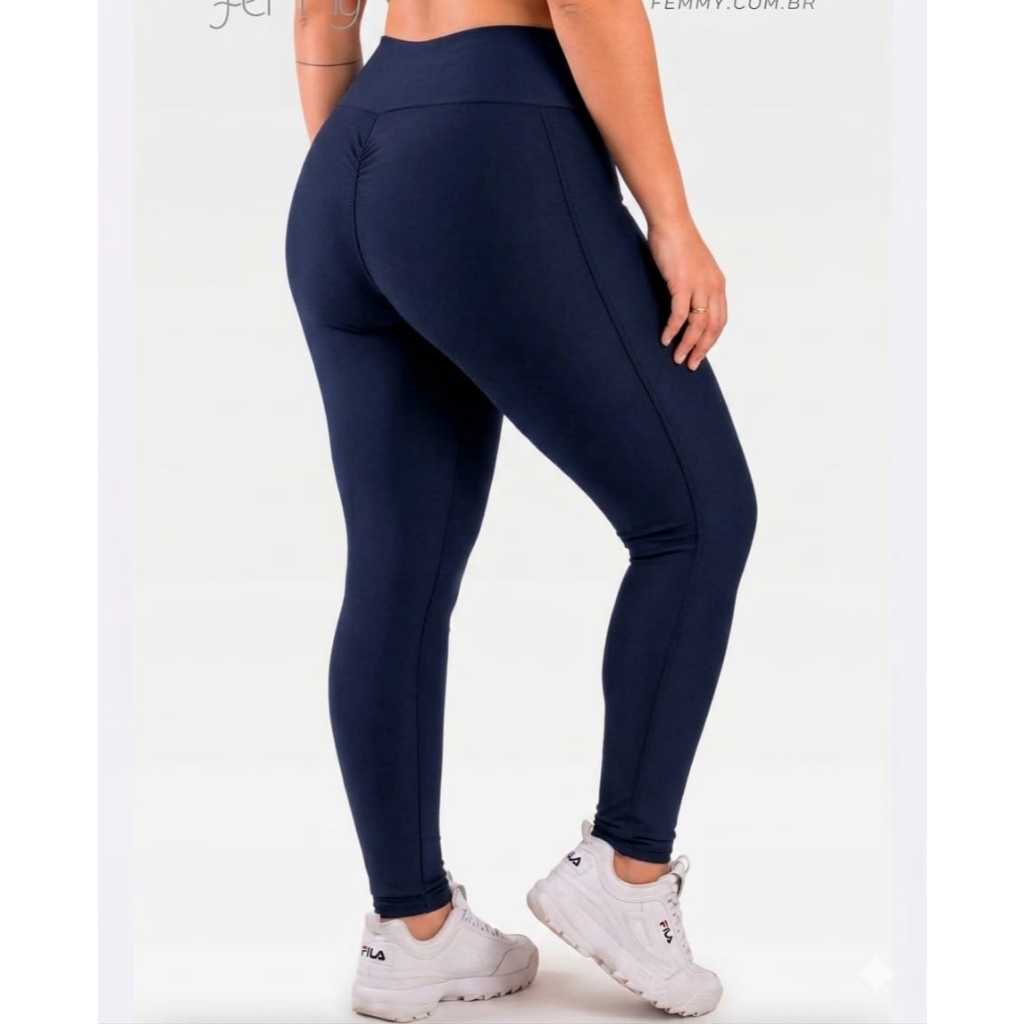 Calça Legging Feminina Tecido Grosso Cos Alto Não Fica Transparente Promoção Leg Academia Fitness