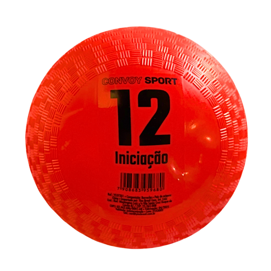 Bola De Iniciação Esportiva Borracha Vermelho T 12 Convoy