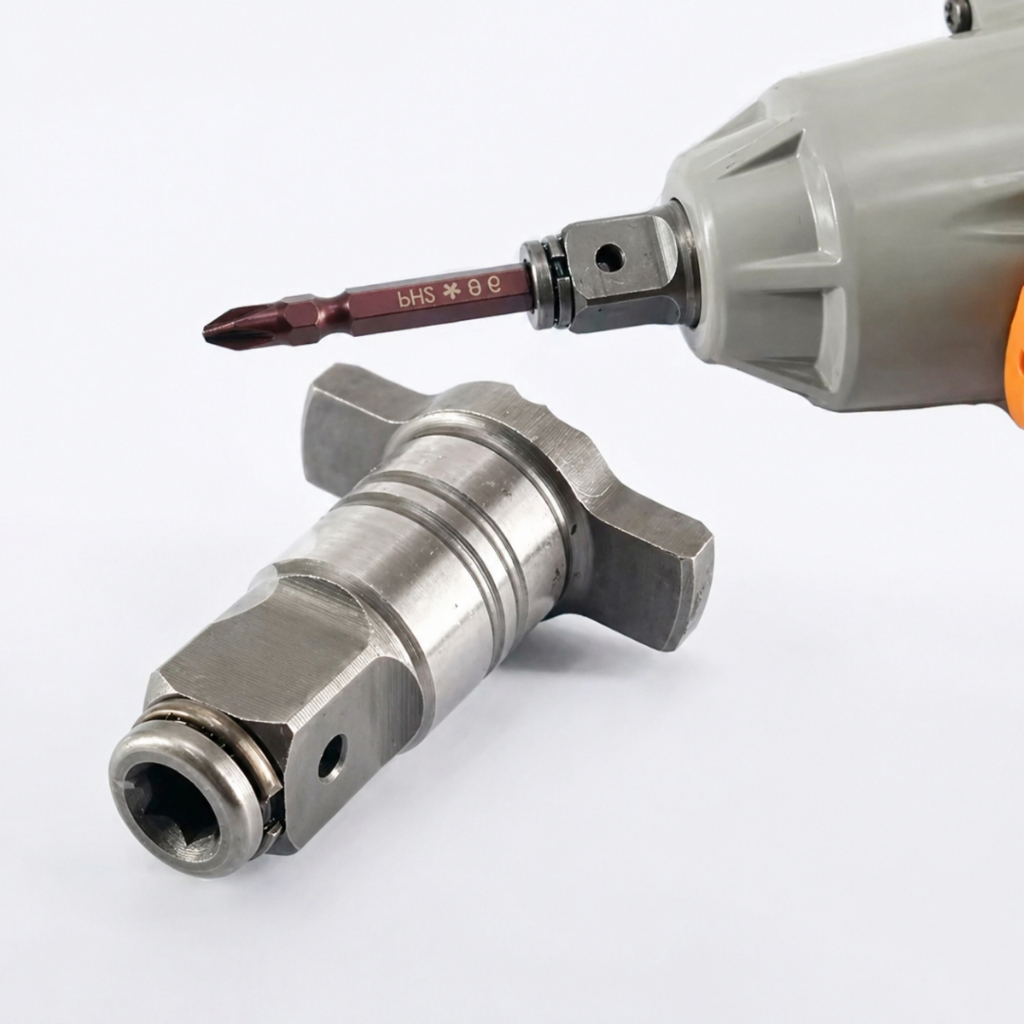 Adaptador T Para Parafusadeira Chave De Impacto Elétrica Bigorna Para Bits Soquete Dupla Função