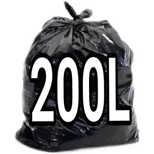 Saco De Lixo 200 Litros Preto Reforçado P3 - 100 Unidades