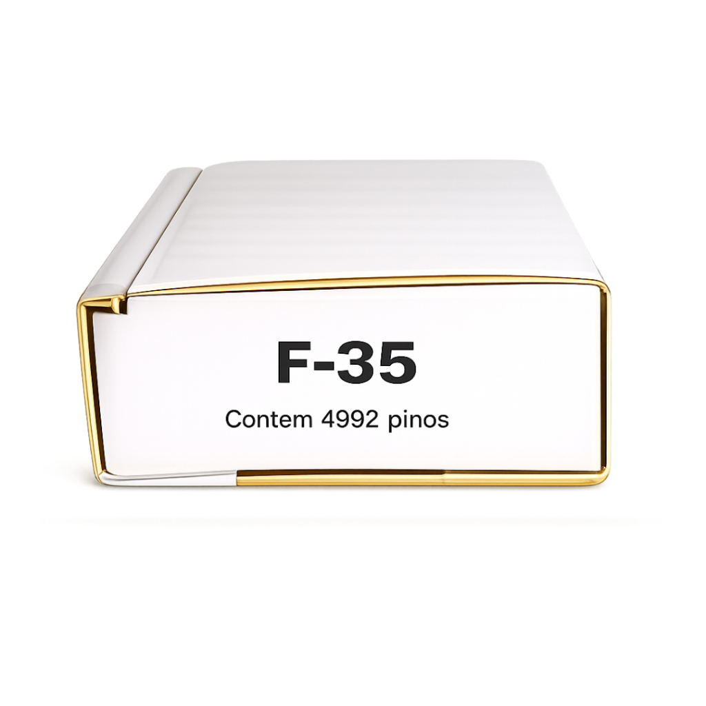 Pino 35mm F-35 para Pinador Pneumático - Caixa com 4992 Pinos F35 para Madeira, MDF e Reformas