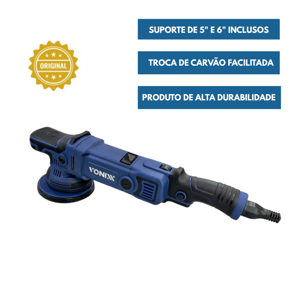 Politriz Roto Orbital Pro 2.0 5 E 6 Pol Com Suporte Voxer 1000w Vonixx