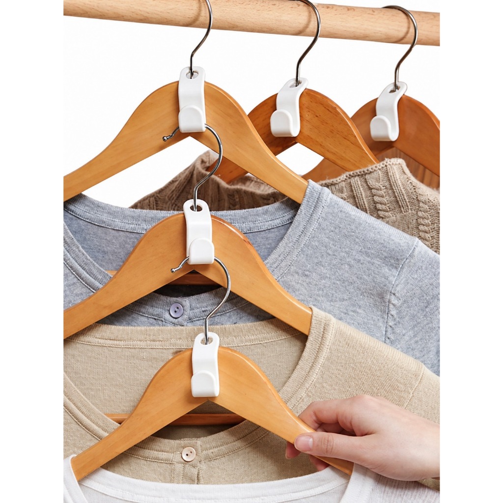 Extensor Conector de Cabide Cascata Organizador Guarda-Roupa Ganhe Espaço