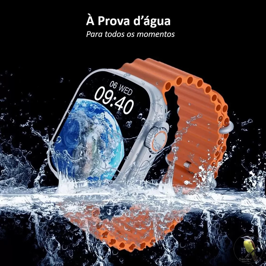 Microwear U9 Ultra Relógio Inteligente NFC GPS Tela 2.2 Bússola IP68 À Prova D'água Masculino
