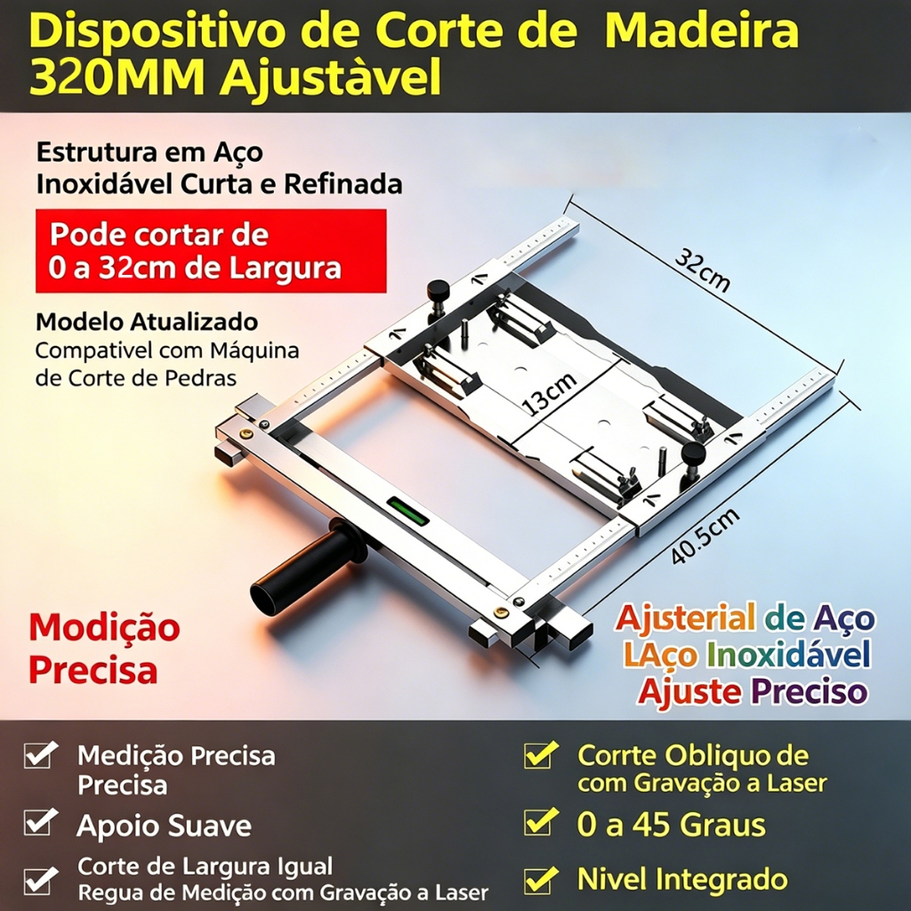 Guia Bancada Posicionador Multifuncional De Corte Para Serra Circular, Tupia