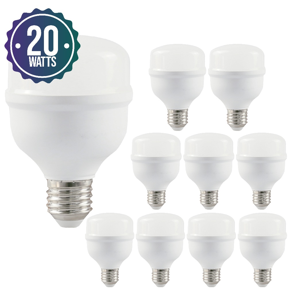Kit 10un bulbo 20w 6500K Branco Frio