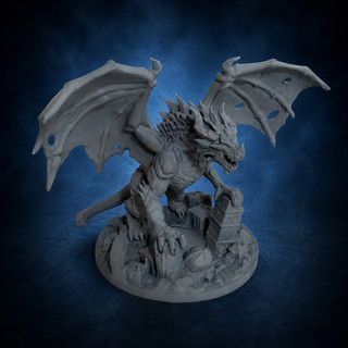 Dragão RPG Miniatura 15cm | Miniatura Dragão Épico Boss D&D Pathfinder | Miniatura Fantasia RPG