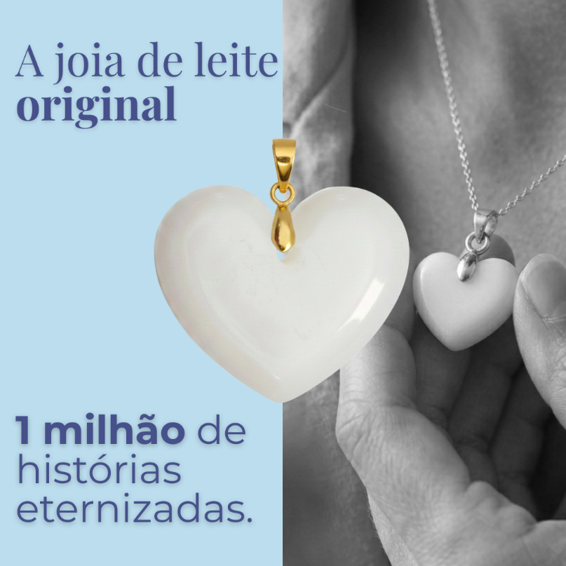 Pingente de Leite Materno Lackto | Nova Mãe | Faça Você Mesma | Kit para Fazer Joia | Amor de leite