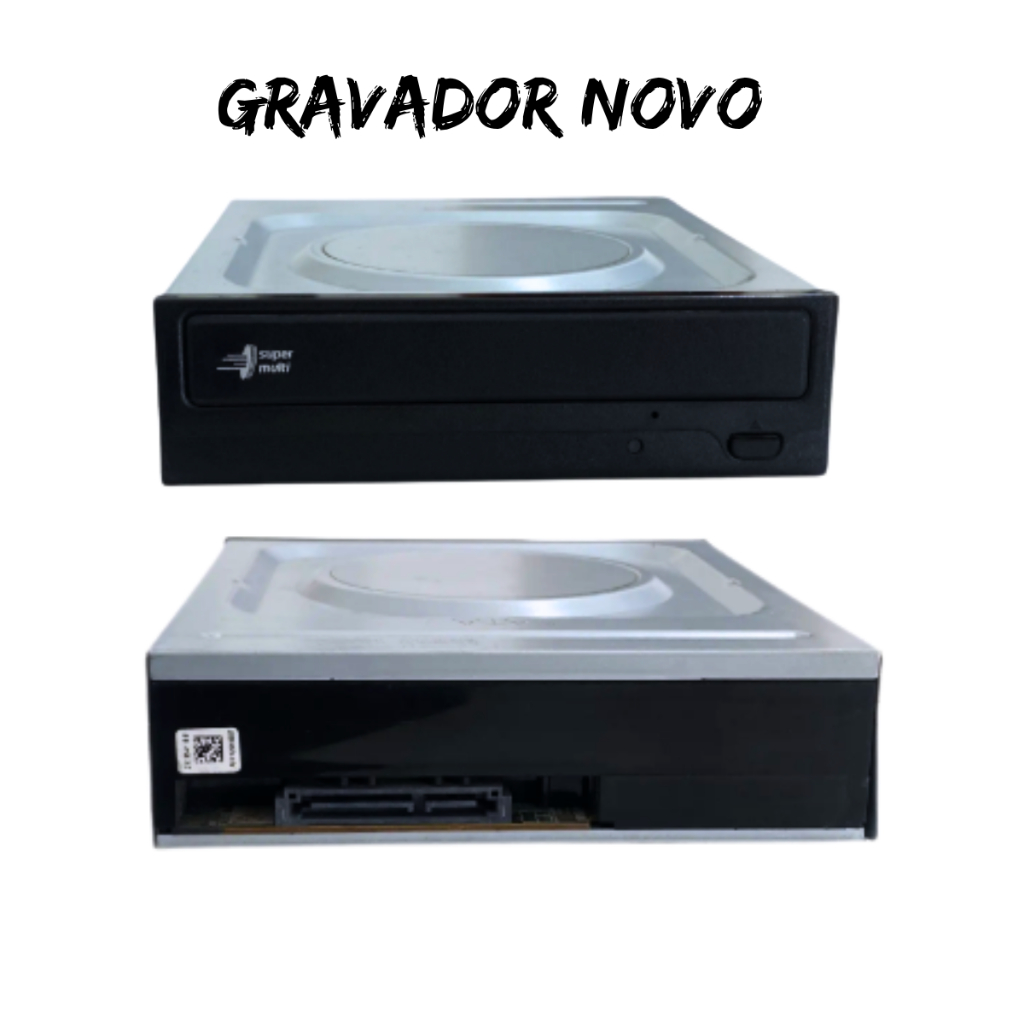 Gravador E Leitor De Dvd E Cd Drive 24x E 48x Sata Pc Cpu Desktop Lg Liteon Hp Sony