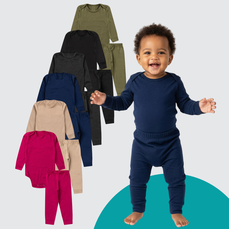 Kit Conjuntos Body Infantil Unissex  Sortidos Térmico Quente Confortável Inverno Sortido