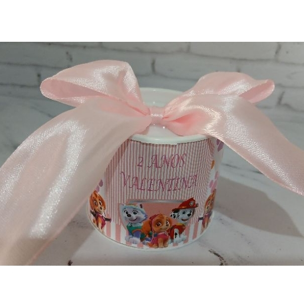 Tubo lata personalizado PATRULHA CANINA/festa infantil/decoração de aniversário/lembrancinha de festa/tubo para doces.