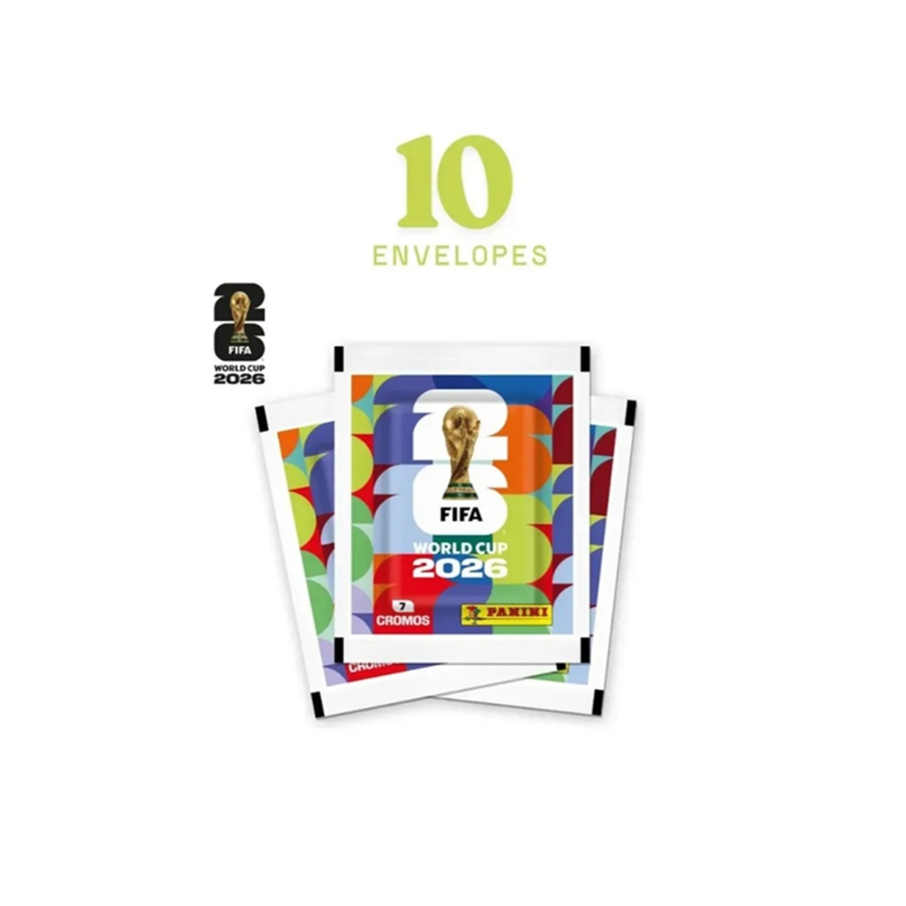 70 Figurinhas Copa Do Mundo Fifa 2026 Original Panini 10 envelopes world cup 2026