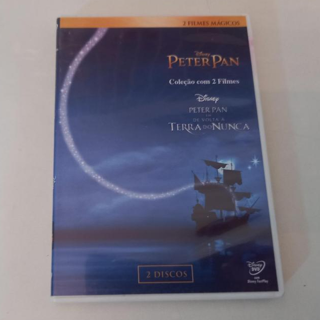 Dvd Peter Pan Disney Coleção 2 Filmes Duplo