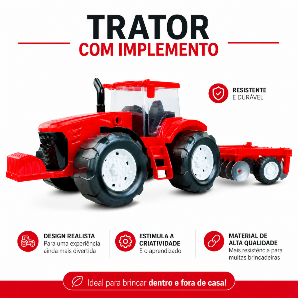 Brinquedo Infantil Trator Traçado Arado Fazenda Carrinho Tratores Brinquedos Para Criança Menina Menino Kids Promoção