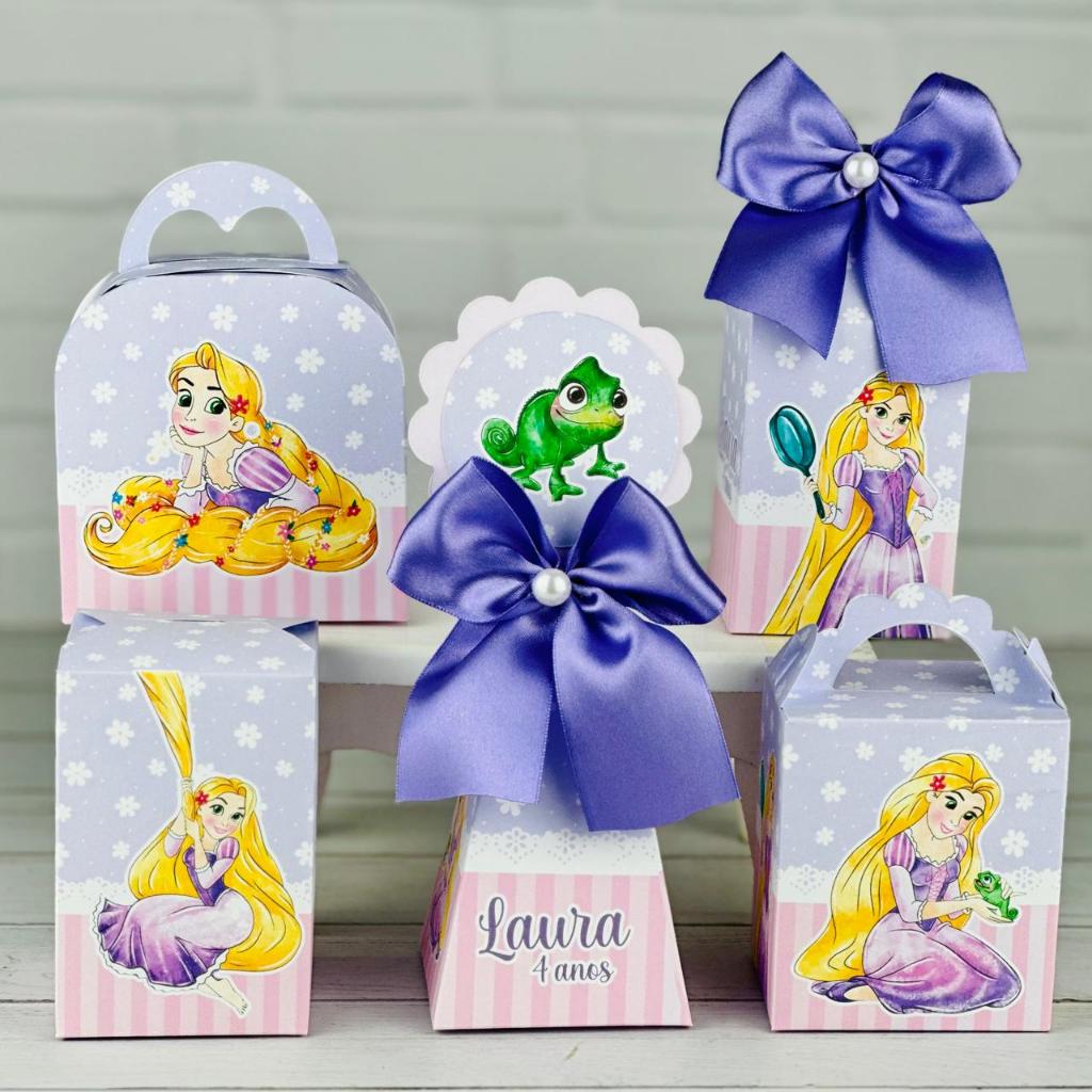 Kit Personalizados Rapunzel Enrolados (PEGUE E MONTE) / Kit Festa Personalizadas Lembrancinha e Mimos para Aniversário