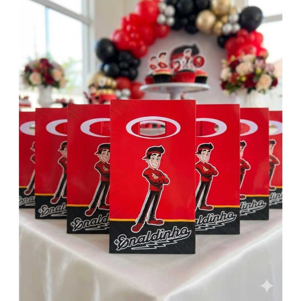 Sacola surpresa M personalizada Enaldinho | lembrancinha festa infantil | mimos de aniversário | Sacolinhas