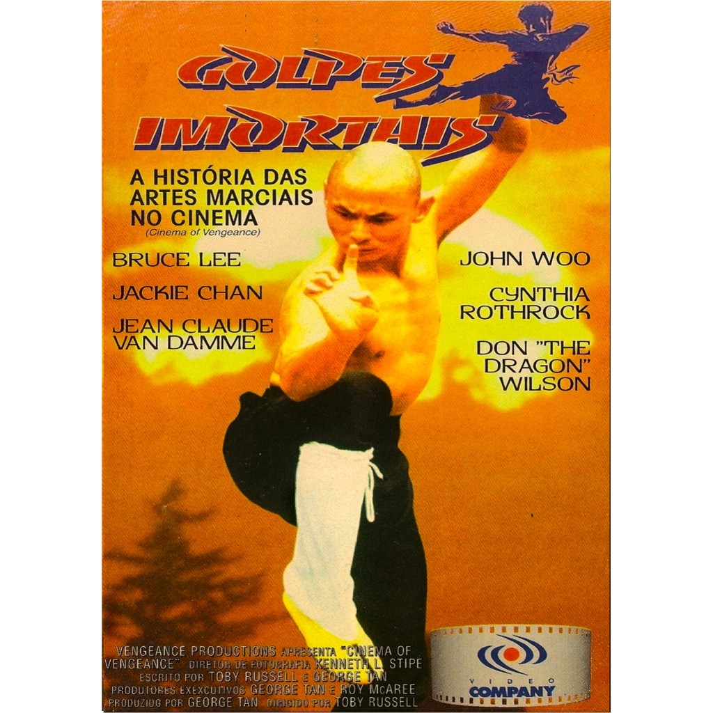 VHS/DVD Golpes Imortais/Documentário/Legendado/Documentário com Jackie Chan, Bruce Lee, Jean Claude Van Damme e outros.