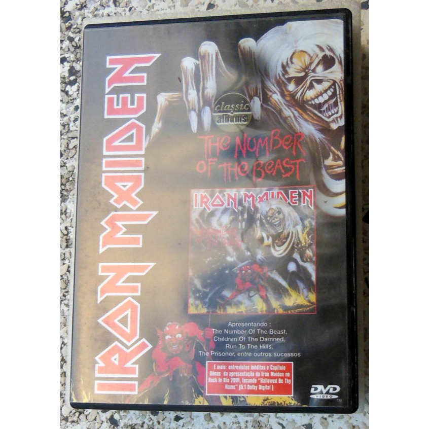 Dvd Iron Maiden The Number of the  Beast Classic Albuns Original Nacional