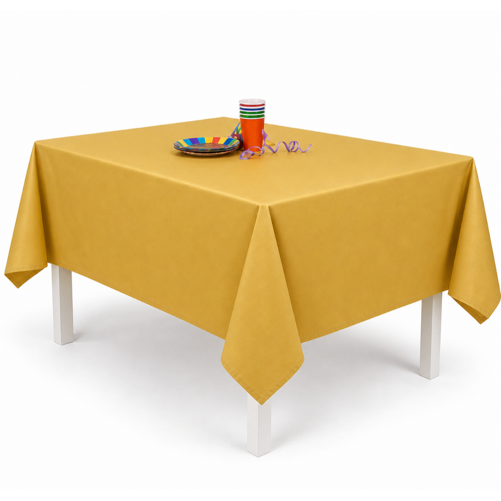 Toalha De Mesa Festa Marrom Pvc 137 X 183cm