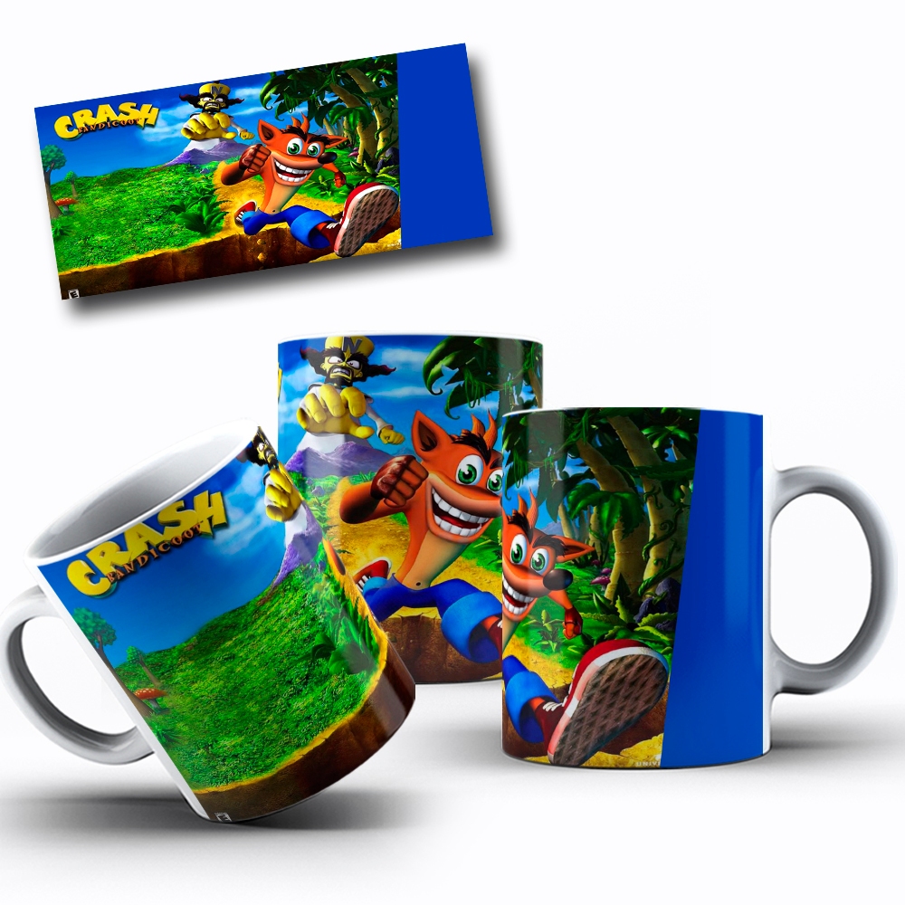 Caneca Crash Bandiot Jogo Games Geek
