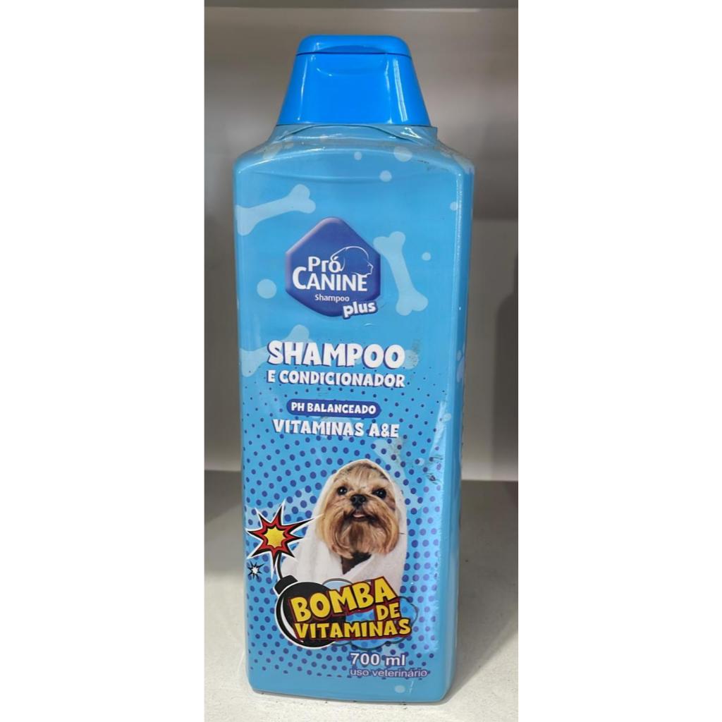 Shampoo e Condicionador Prócanine Bomba de Vitaminas 700ml – 2 em 1 Vitaminas A&E.