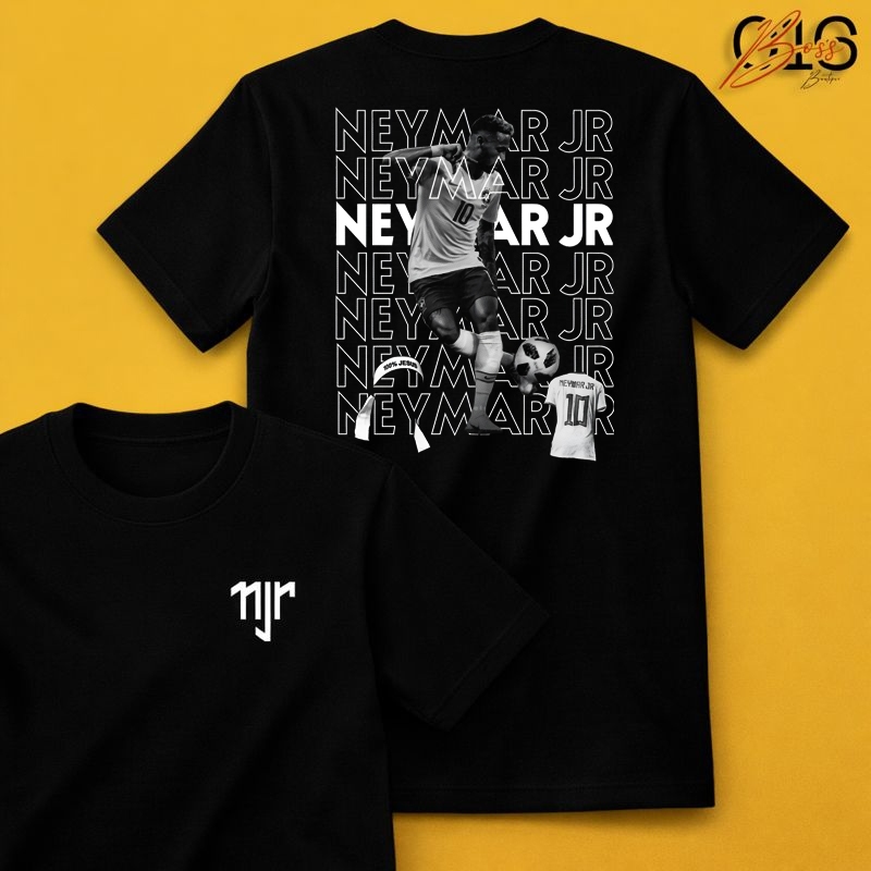 Camiseta Neymar Unissex Algodão Premium Estampa Futebol Exclusiva