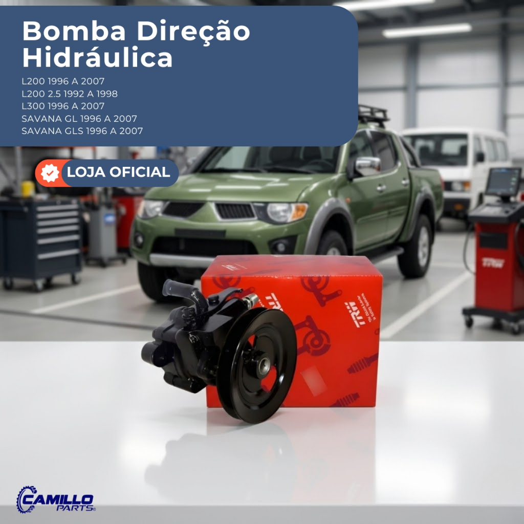 Bomba Direção Hidráulica Mitsubishi L200 2.5 L200 L300 Savana GL GLS 1992 a 2007 TRW Original
