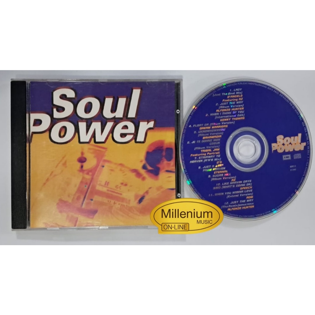 CD Soul Power Soul  R&B e Baile Charme 1997 Original Gravadora Colecionador Ótimo Estado