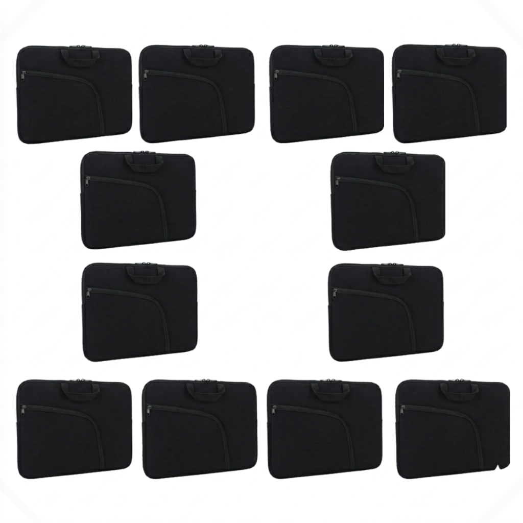 Kit Luva Case Capa Para Notebook Leptop Com Bolso 15,6 Polegadas 12 Unidades Acer Dell Vaio Etc