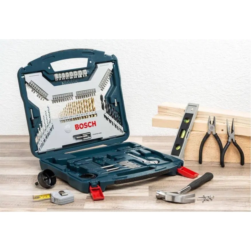 Kit De Pontas E Brocas Com 103 Peças Em Titânio X-line Bosch · foto 2