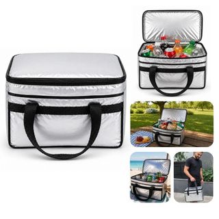 Bolsa Térmica 20 Litros Frasqueira Premiun Cooler Portátil Resistente Impermeável Marmitas Piqueniques Viagens Dieta Fit