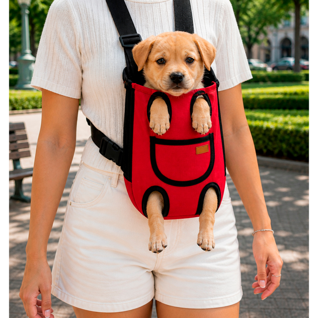 Mochila Canguru Bolsa Pet Luxo Frontal Passeio G E GG Cães