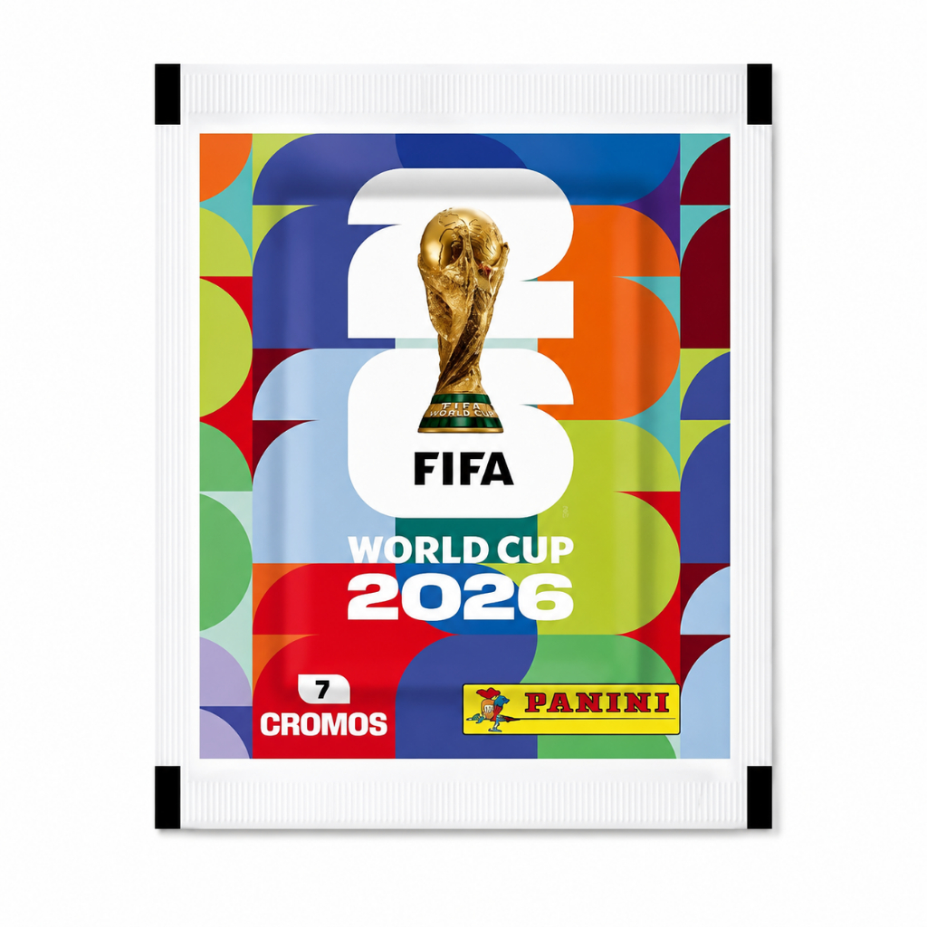 Pacote de Figurinhas Copa do Mundo FIFA 2026 Oficial Panini | 7 Figurinhas por Pacote  |  Lacrado Colecionável