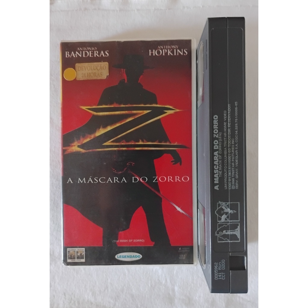 VHS A Máscara do Zorro (legendado)