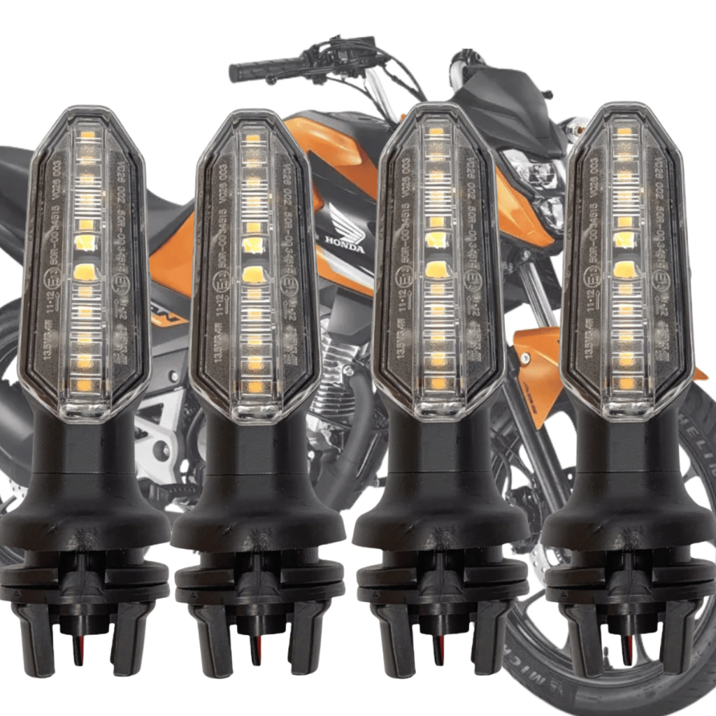 Kit 4 Pisca Seta Led Sequencial Cb Twister 250 2016 Cg Titan Fan 160 Start 160
