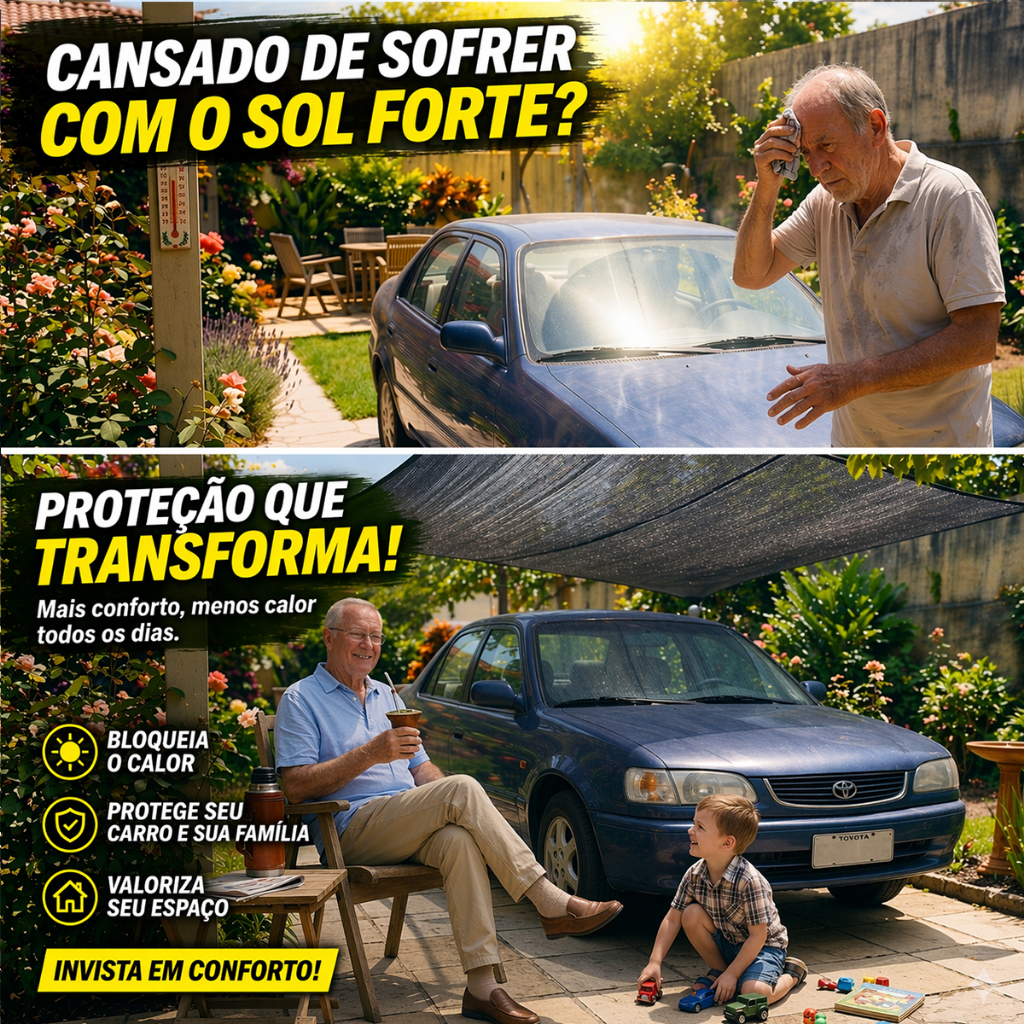 Tela Cobertura Para Garagem Sombrite 80% Proteção Contra Sol Sereno 4x2 4x3 4x4 4x5 4x6 4x7 4x8 — imagem 2 de 2