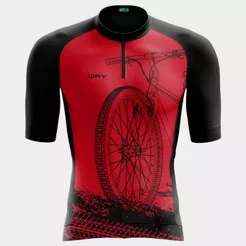 Camisa Ciclismo Masculina Manga Curta Way Bike Mtb Uv50+