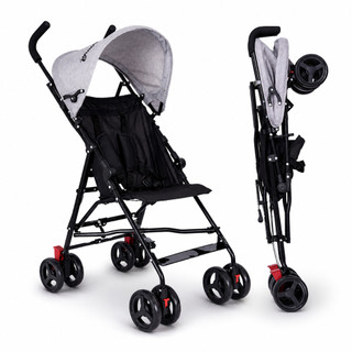 Carrinho de Bebê Guarda Chuva Passeio Compacto Dobrável com Dossel e Cinto de Segurança 13kg Funny