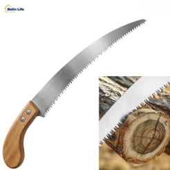 Serra Manual Curva 35cm Poda Árvores Galhos Dente Triplo Super Afiado LWJ-2266